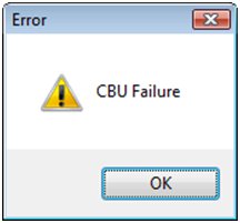 CBU Failure