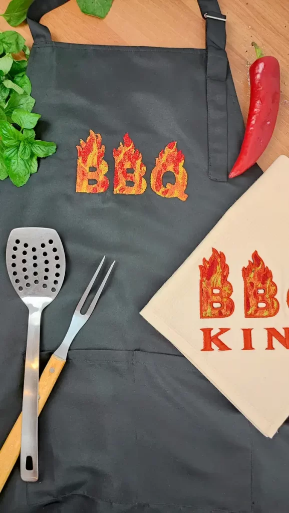 Create Eye-Catching BBQ Apron Designs with Stunning PaintStitch Embroidery