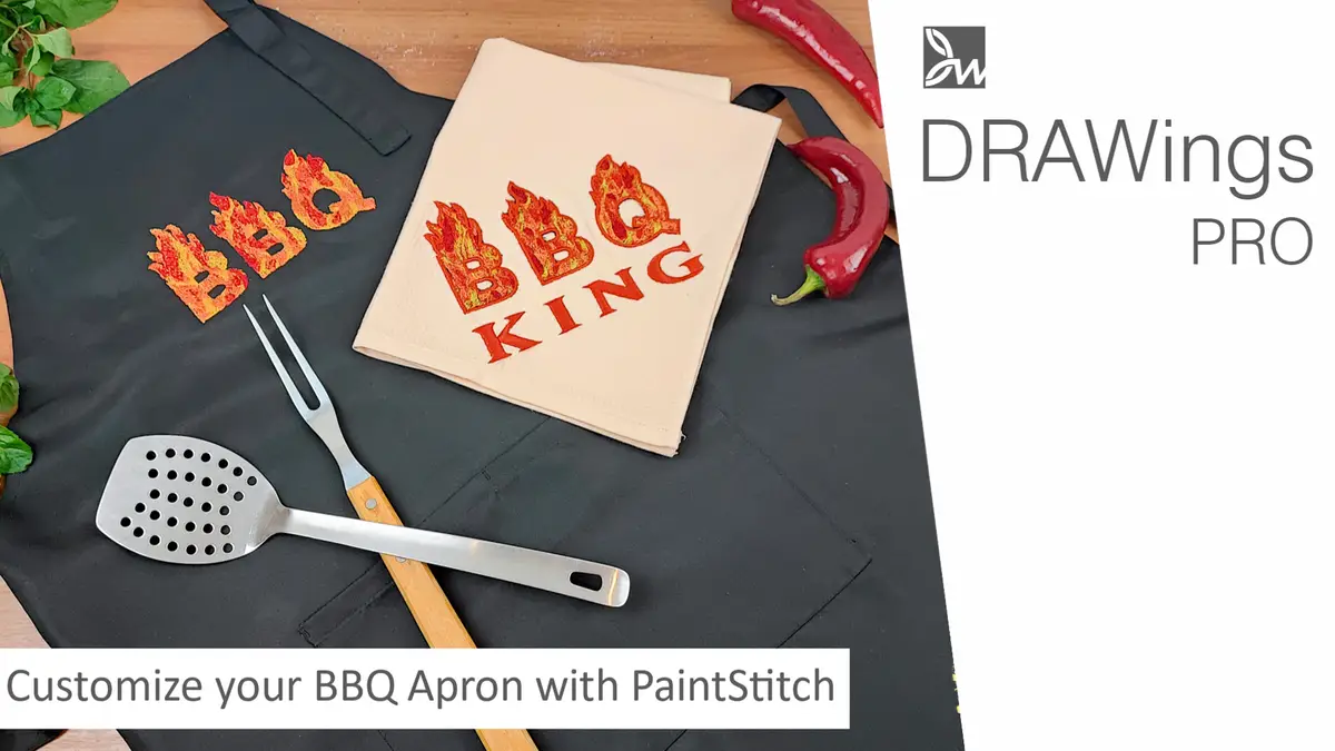 Create Eye-Catching BBQ Apron Designs with Stunning PaintStitch Embroidery