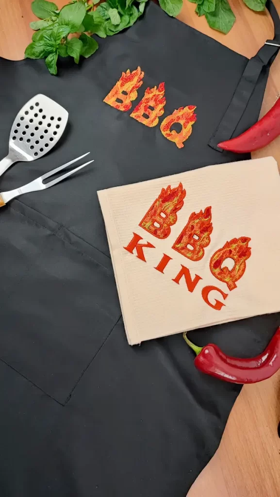 Create Eye-Catching BBQ Apron Designs with Stunning PaintStitch Embroidery