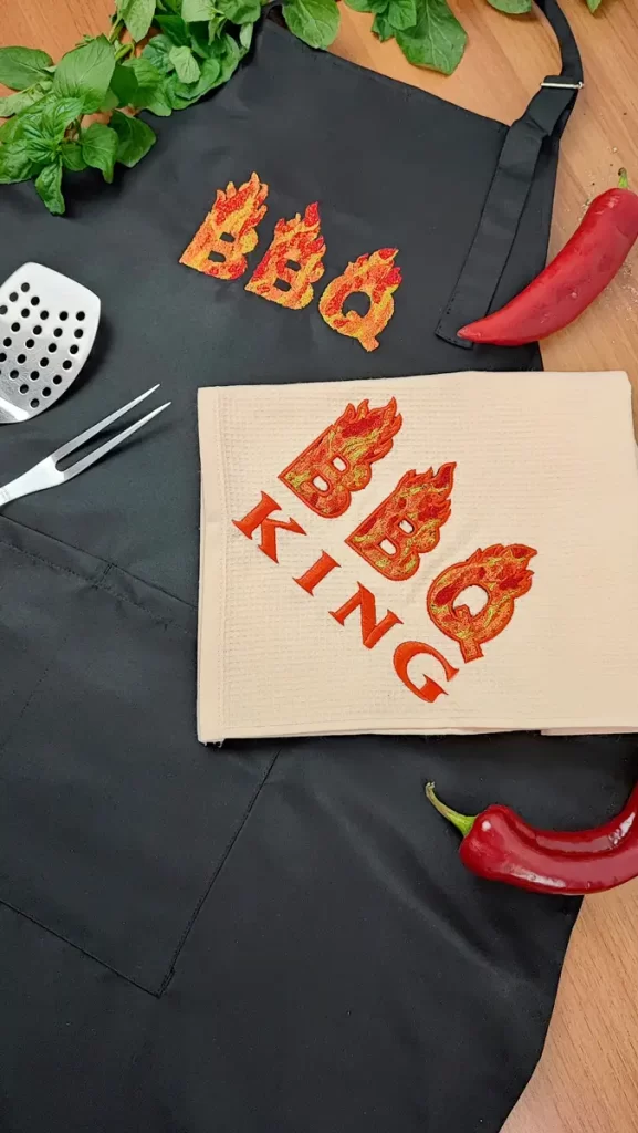 Create Eye-Catching BBQ Apron Designs with Stunning PaintStitch Embroidery