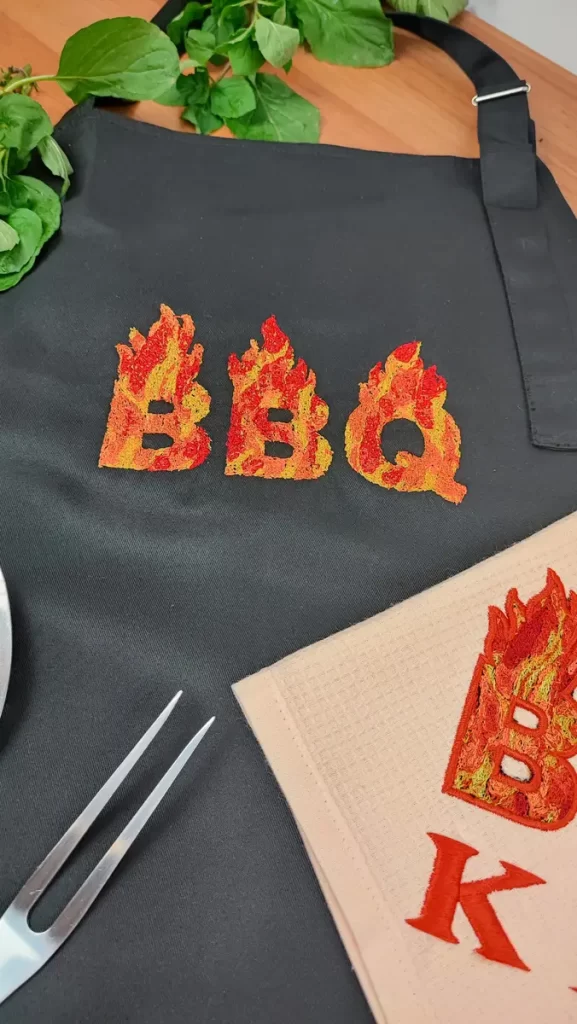 Create Eye-Catching BBQ Apron Designs with Stunning PaintStitch Embroidery