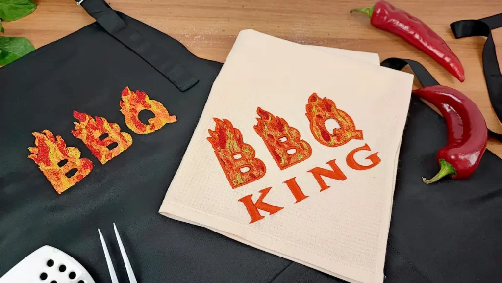 Create Eye-Catching BBQ Apron Designs with Stunning PaintStitch Embroidery