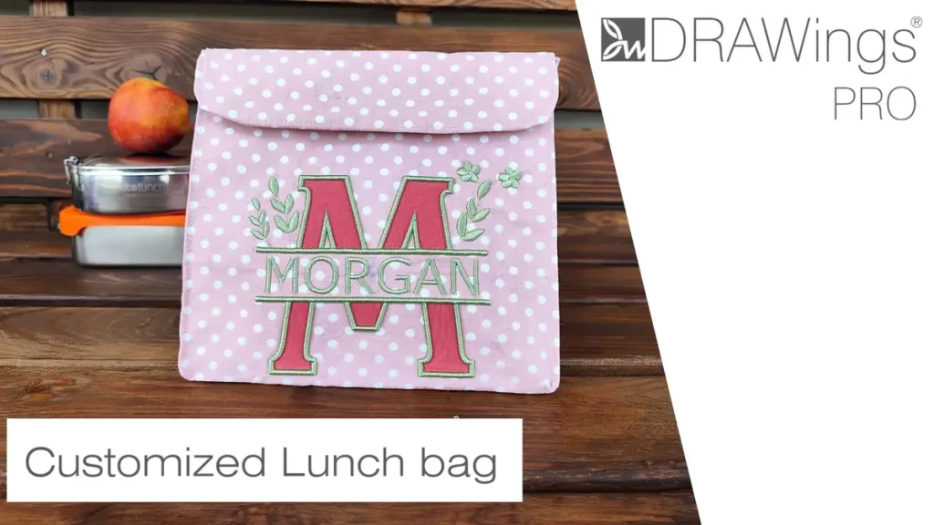 DIY Personalized Monogram Lunch Bag: Applique & 3D Foam Tutorial