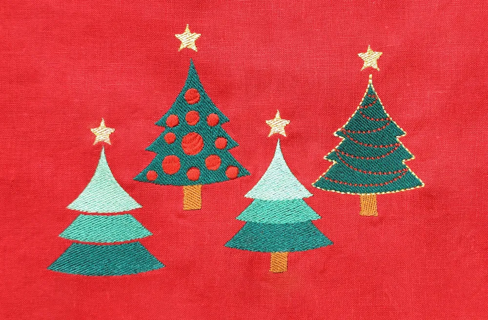 Creating Festive Christmas Trees with Basic Shapes