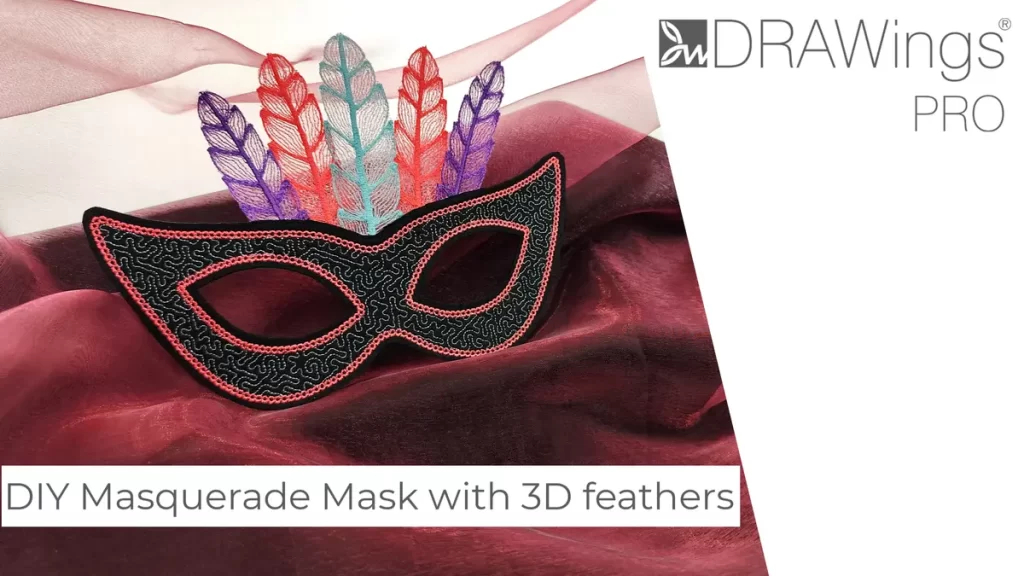 How to Create a Glamorous Masquerade Mask with 3D feathers