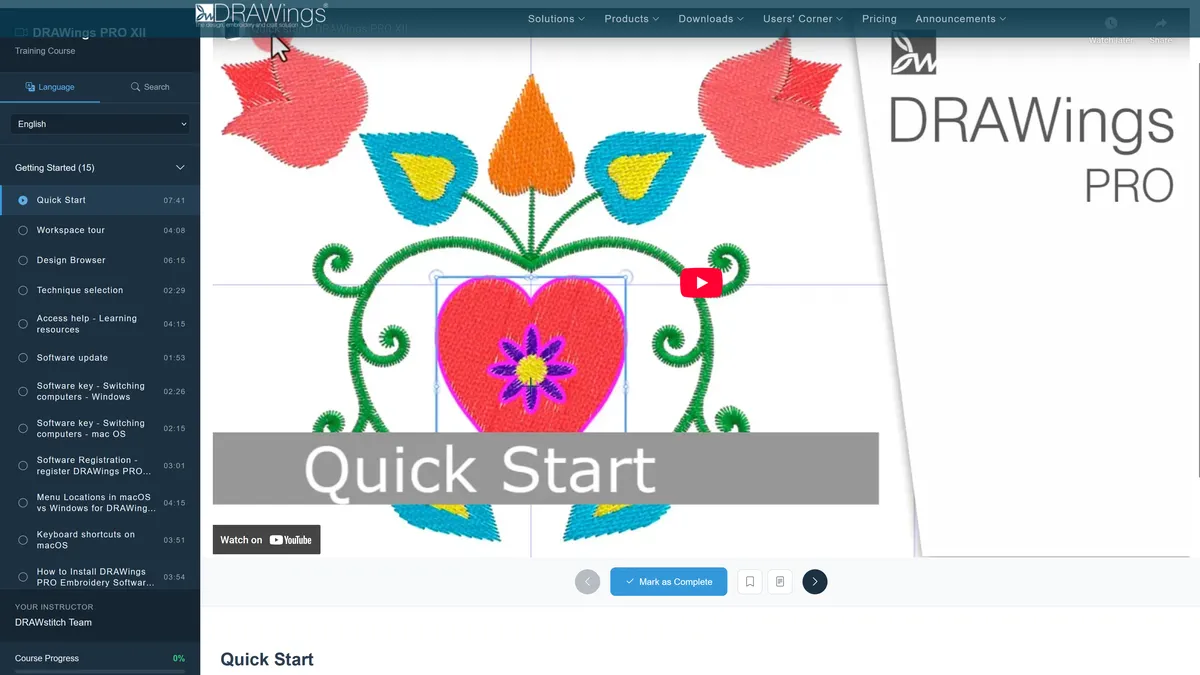 Free DRAWings PRO XII Training Course
