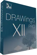 DRAWings PRO XII Embroidery software box